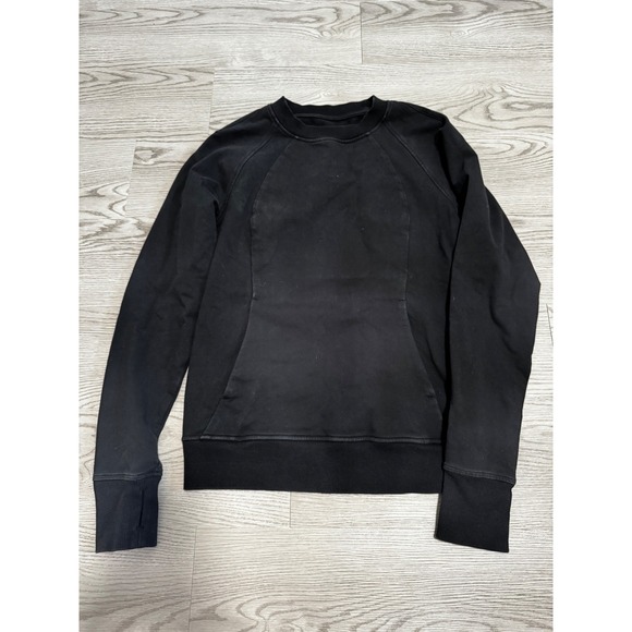 Lululemon Pullover Sweatshirt Athleisure Comfy Everyday Wear‎ Black Size 6 - Picture 1 of 6